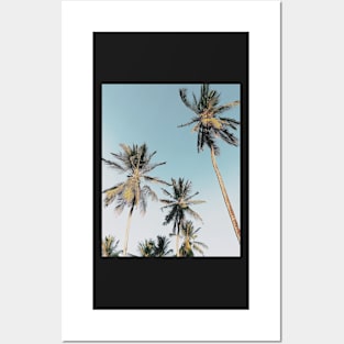 California palms, Beach art, Art print Posters and Art